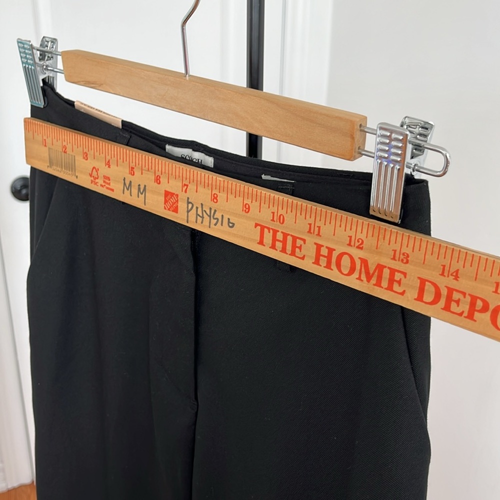 NWT Scotch & Soda Edie Black High Rise Wide Leg Pants 24/30 - Picture 9 of 11